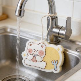 Cute Bear Dishwashing Sponge