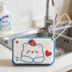 Strawberry Bear Dishwashing Sponge