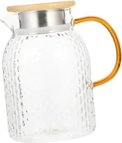 Carafe Lids Included Cold Kettle Large Capacity Water Pitcher Non-slip Juice Jug For Kitchen
