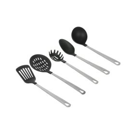 Kitchen and Cooking Utensil Set Spoon Spatula Ladle Pasta Spoon and Skimmer Assorted Colors