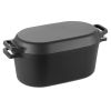 Enameled Cast Iron Dutch Oven, 3.5 Quart Pot with Lid and Dual Handles, Heavy-Duty Durable Cookware Pan, Oven Induction Compatible up to 500Â°F