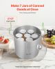 Canning Pot with Rack and Glass Lid 21 QT Stainless Steel Waterbath Canner