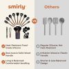 Kitchen Utensils Set â€“ 22-Piece Silicone Cooking Utensils Set, Spatula Set with Holder, Wooden Handle Silicone Kitchen Gadgets for Nonstick Cookware