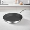 SOGA 20cm Stainless Steel Fry Pan â€“ Durable Non-Stick Induction Compatible Frying Pan Skillet for Everyday Home Cooking and Professional Kitchen Use