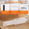 5 Pack 4" High Drawer Dividers 28-43.5cm/11-17" Adjustable Drawer Organizer for Clothes/Utensils